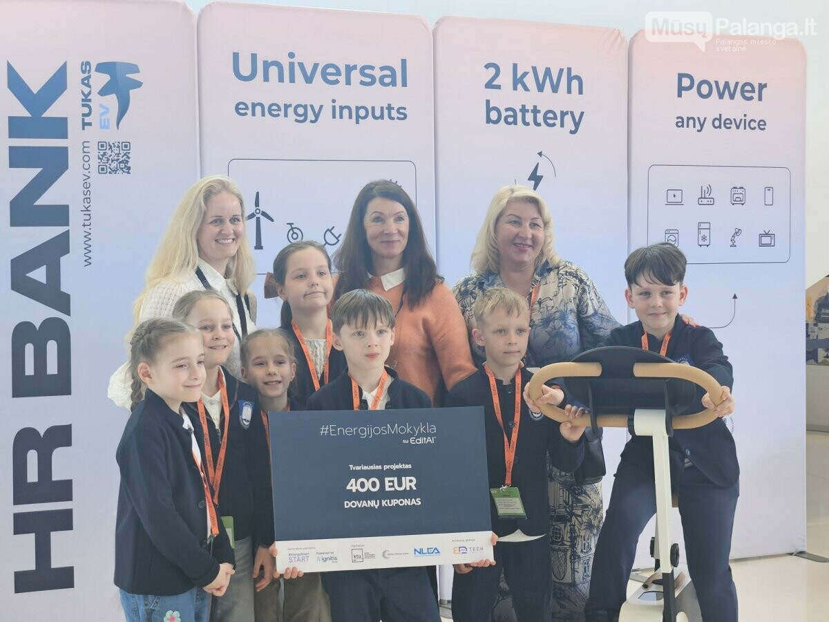 Palangos mokyklų mokiniai – nugalėtojai nacionaliniame konkurse #EnergijosMokykla, nuotrauka-4