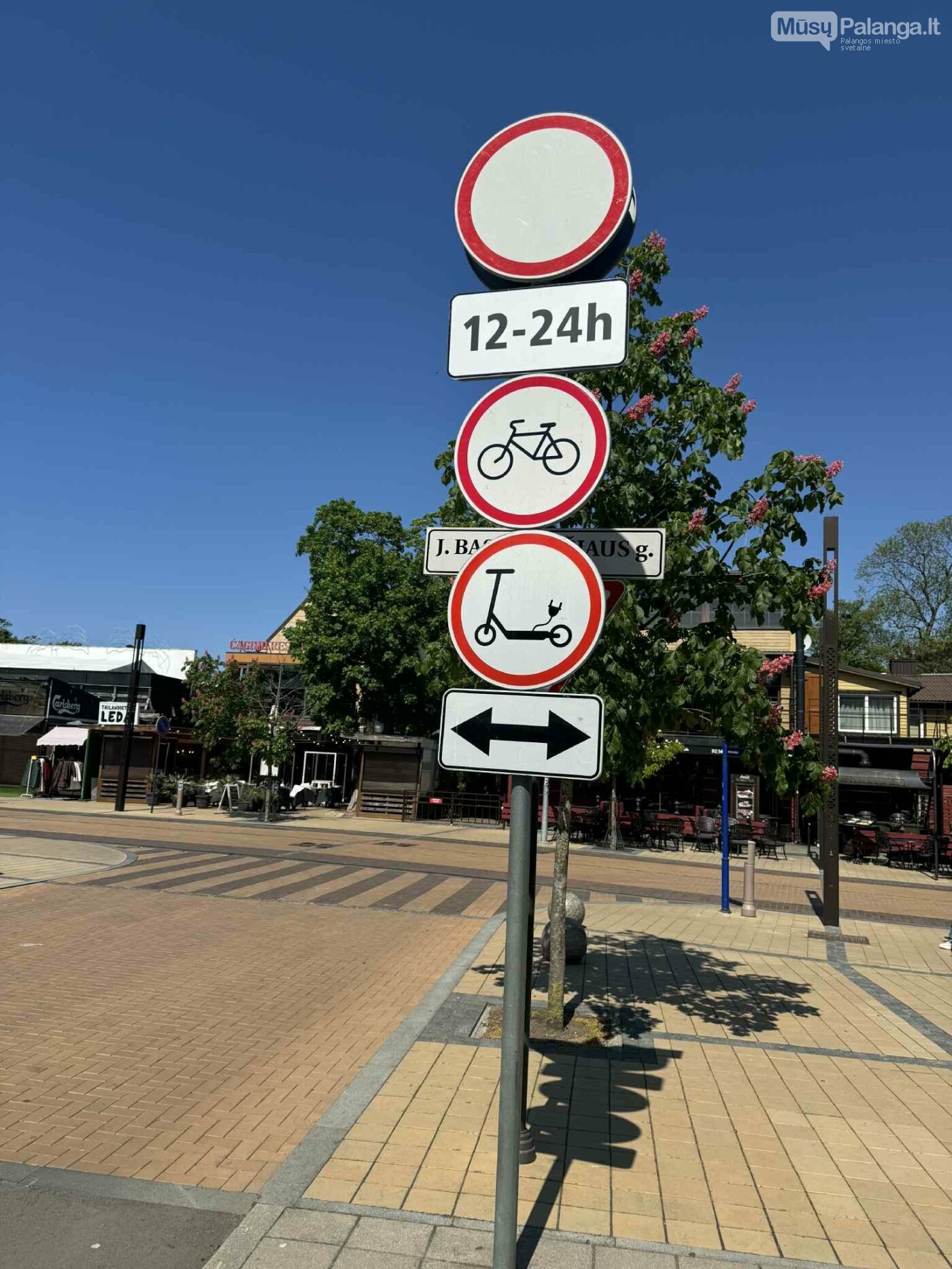 J. Basanavičiaus gatvė vasarą – tik pėstiesiems: priminimas poilsiautojams ir gyventojams, nuotrauka-1