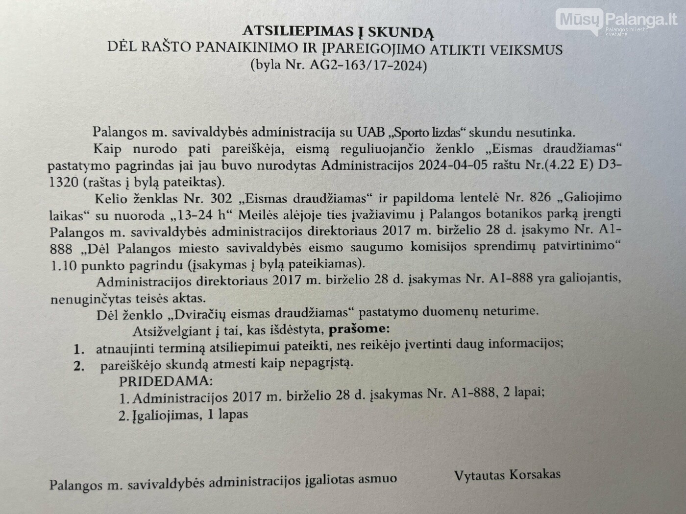 Kai dirbti trukdo neteisėti ženklai: istorija iš Palangos širdies, nuotrauka-1