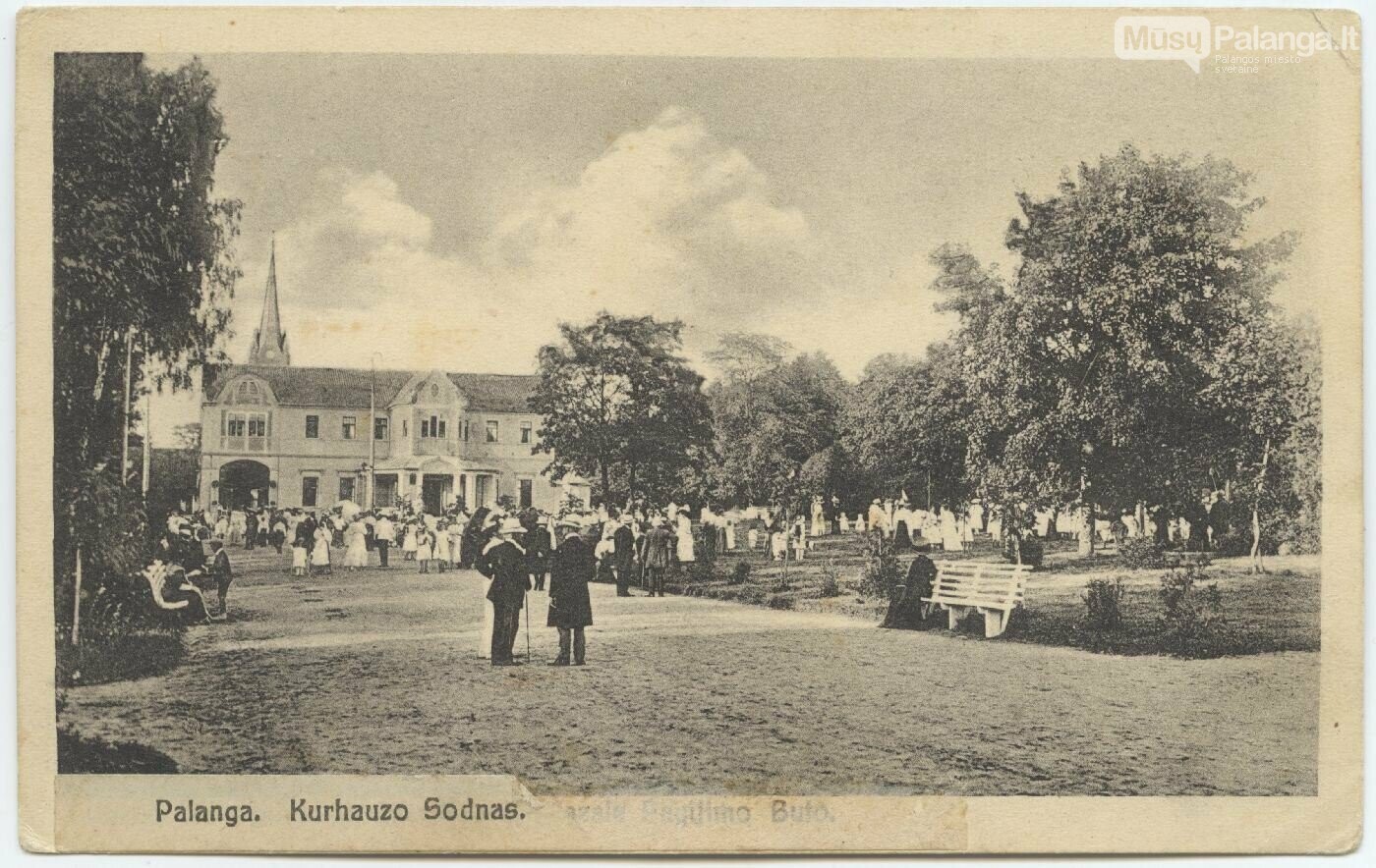 Palangos kurhauzo sodas (~1910 m.) Paulinos Mongirdaitės nuotr., Lietuvos nacionalinis muziejus