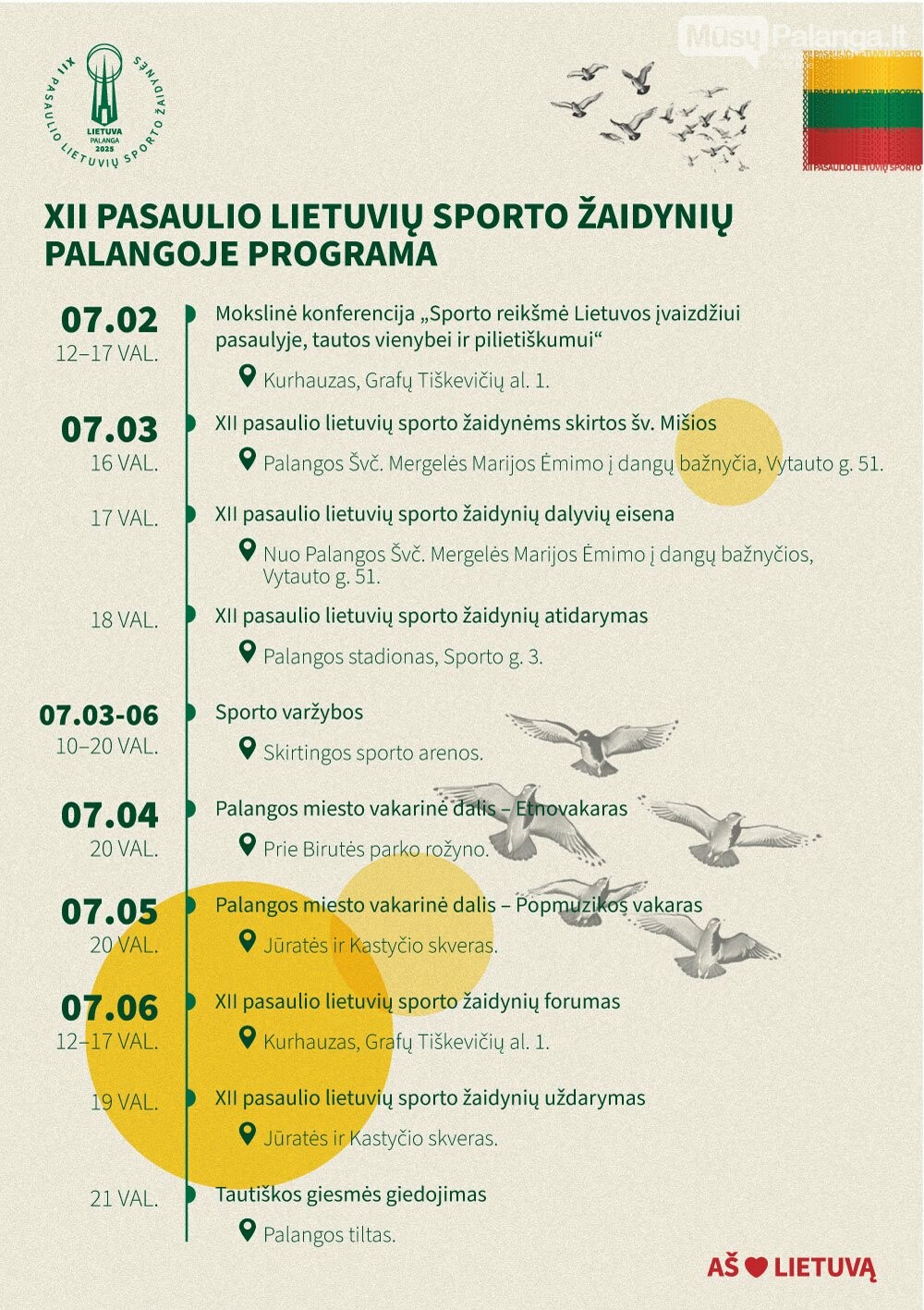 Lietuvybės jūra Palangoje – XII pasaulio lietuvių sporto žaidynėse susipynė aktyvi veikla. kultūra ir senosios tradicijos, nuotrauka-1