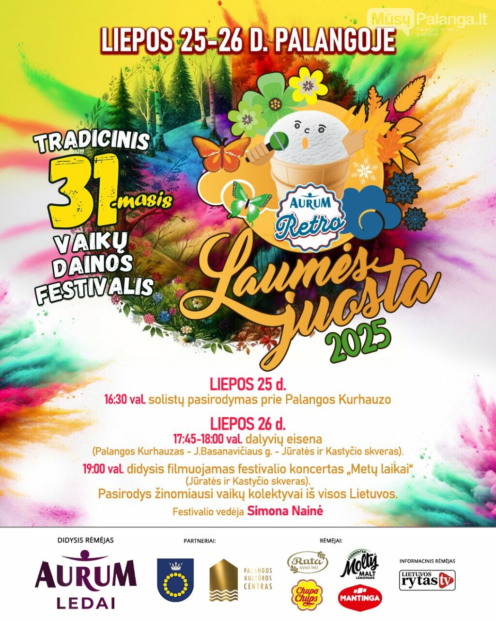 Liepos 25-26 d. į Palangą pakvies vaikų ir jaunimo populiariosios vokalinės muzikos festivalis „Laumės juosta“, nuotrauka-1