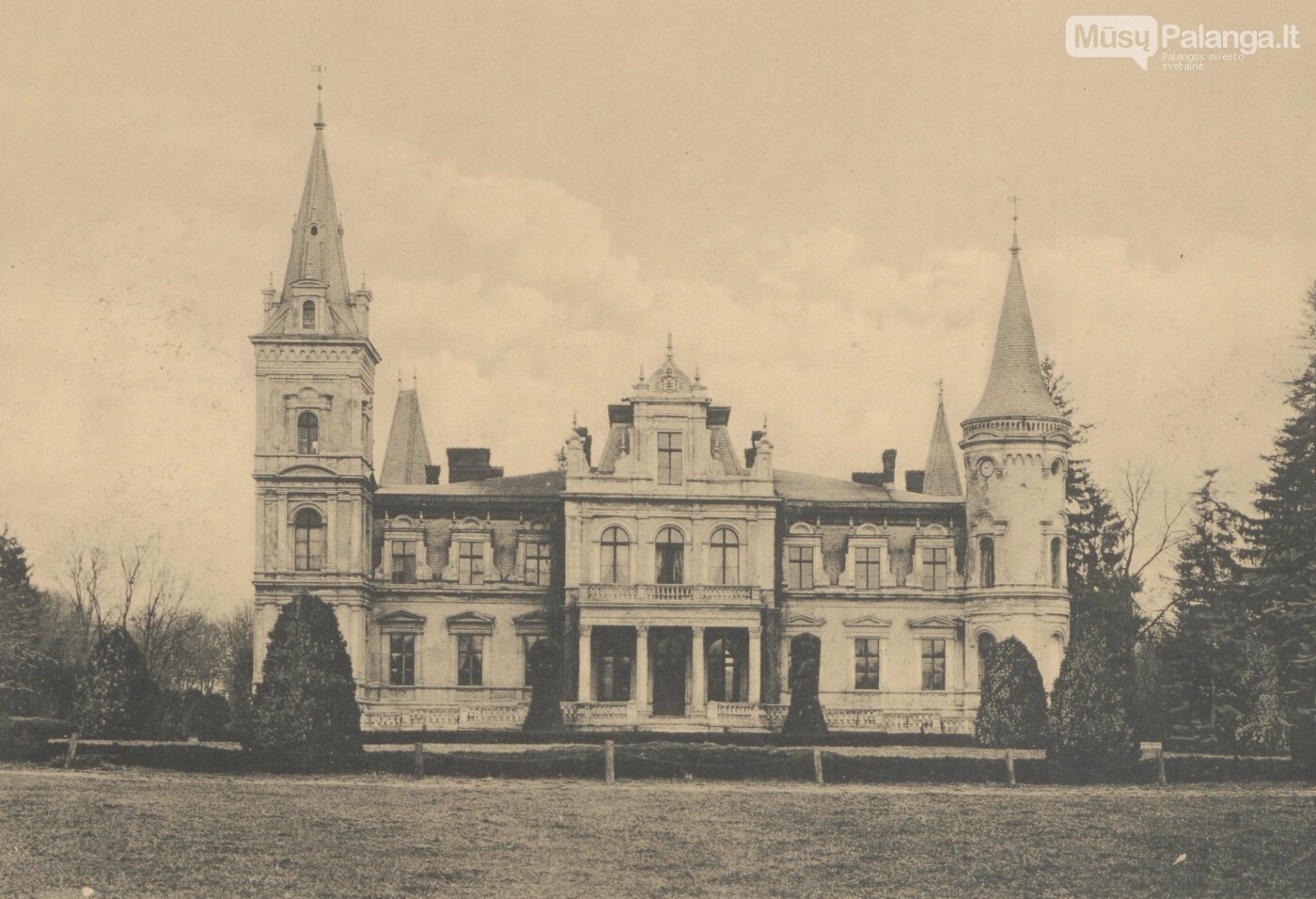Taip atrodė Posadovo rūmai 1912 m. Nuotrauka iš albumo „Lenkijos dv... Taip atrodė Posadovo rūmai 1912 m. Nuotrauka iš albumo „Lenkijos dvarai Poznanės didžiojoje kunigaikštystėje“