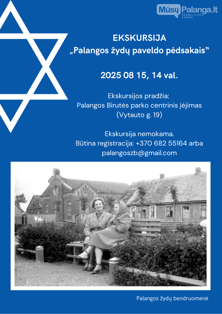 Palangos žydų bendruomenė kviečia į ekskursiją „Palangos žydų paveldo pėdsakais“, nuotrauka-1