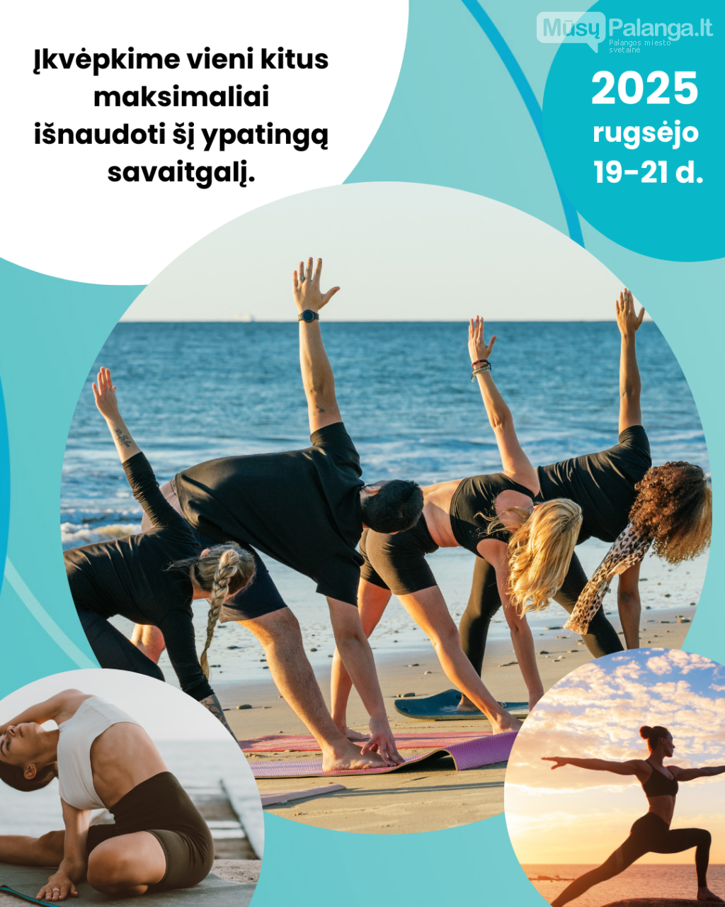 Pasaulinis sveikatingumo savaitgalis Palangoje: trys dienos pasimėgauti sveikatinimosi džiaugsmu prie jūros, nuotrauka-1
