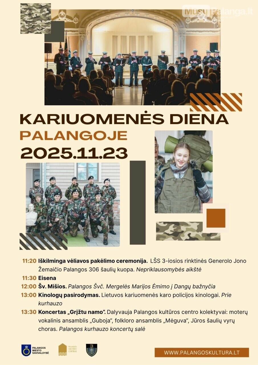 Palangoje bus minima Lietuvos kariuomenės diena, nuotrauka-1 Palangoje bus minima Lietuvos kariuomenės diena, nuotrauka-1