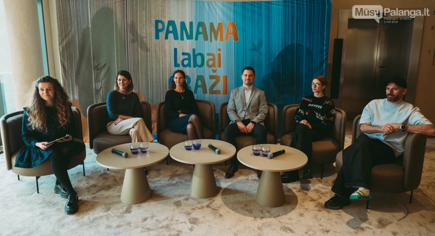 „Panama labai graži“ spaudos konferencija. Eglės Sabaliauskaitės nuotr.