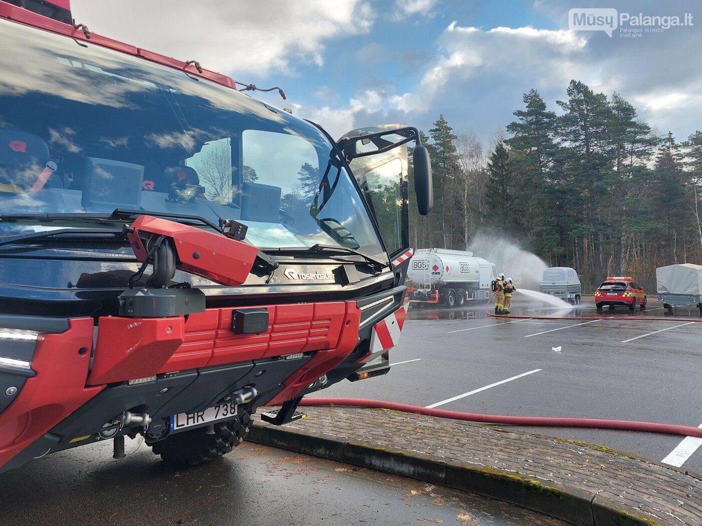 Pratybos Palangos oro uoste: ekstremalios situacijos scenarijus išbandė tarnybų pasirengimą, nuotrauka-1