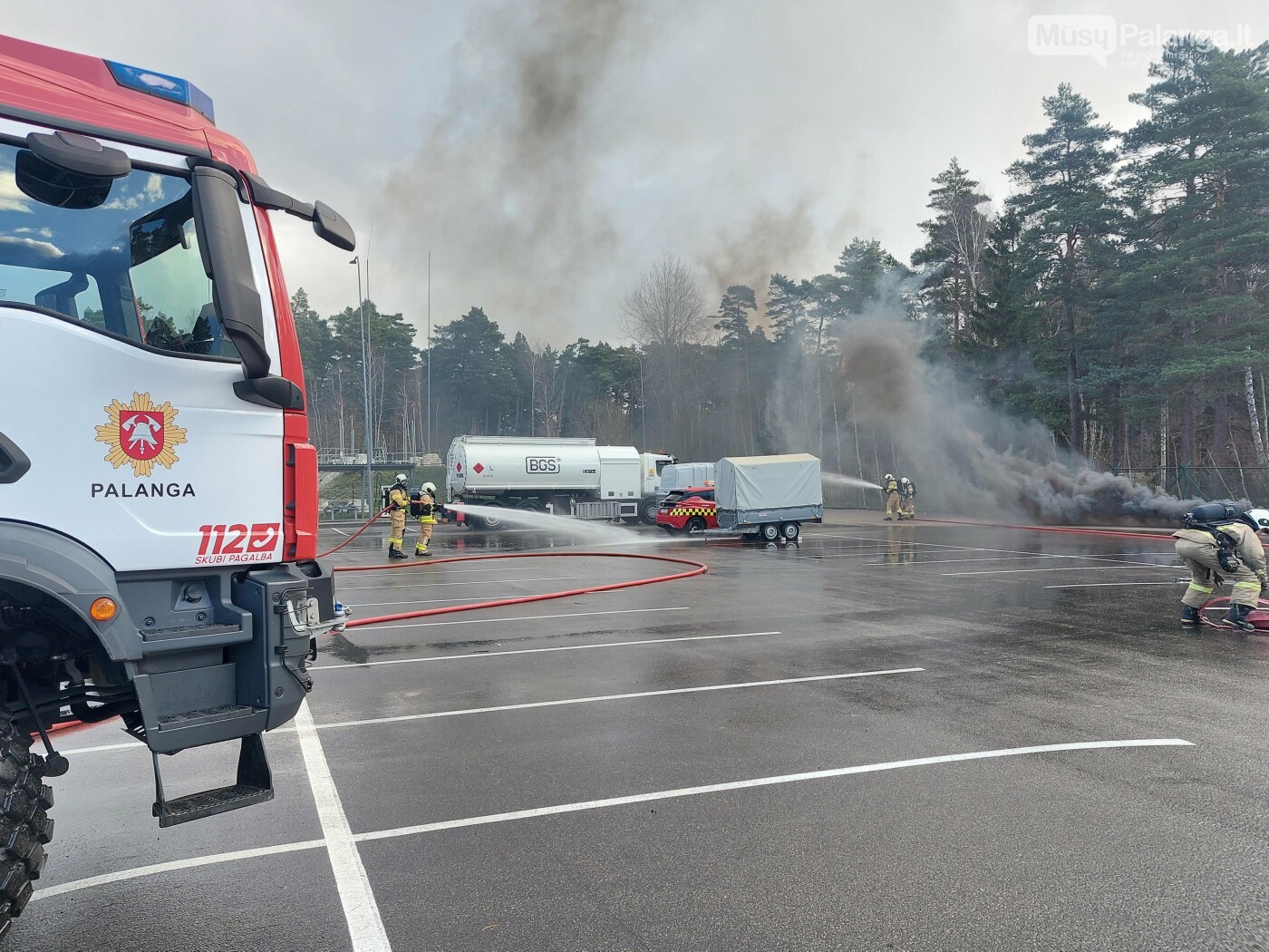 Pratybos Palangos oro uoste: ekstremalios situacijos scenarijus išbandė tarnybų pasirengimą, nuotrauka-3