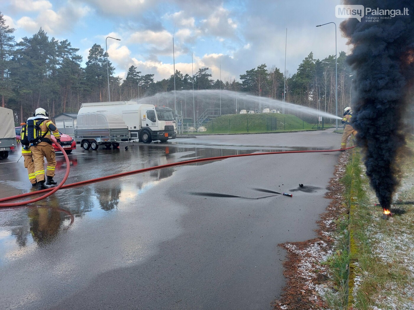 Pratybos Palangos oro uoste: ekstremalios situacijos scenarijus išbandė tarnybų pasirengimą, nuotrauka-4