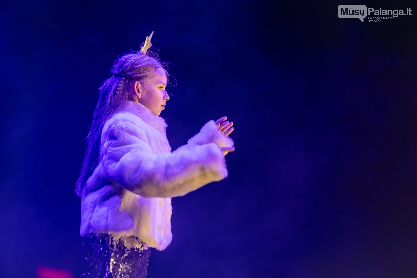 Kretingoje kalėdine šviesa sutvisko užburianti žaliaskarė, nuotrauka-9