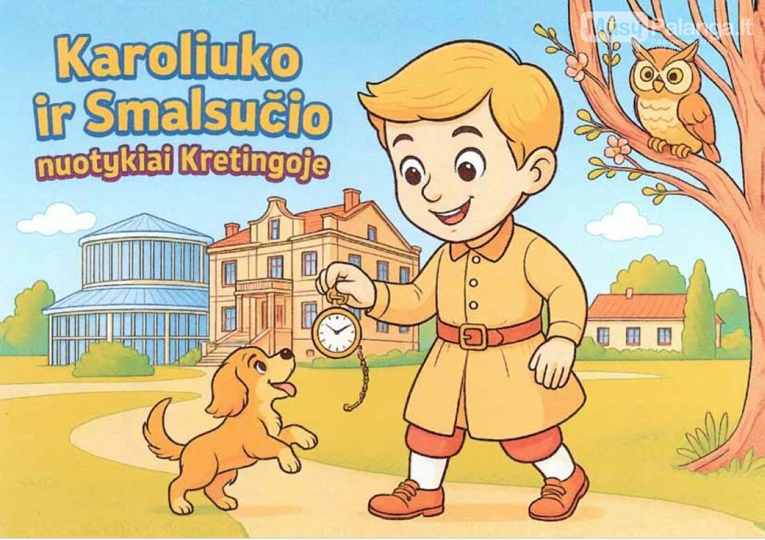 Mažiesiems keliautojams – nauja spalvinimo knygelė apie Kretingą!, nuotrauka-1