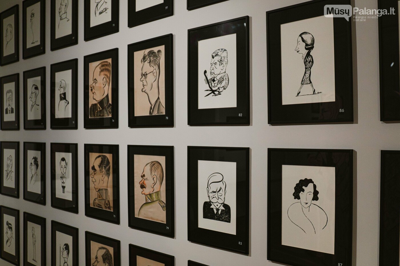 Paroda „Lazaris Kaganas šaržai ir karikatūros“ LNM Jono Šliūpo muziejuje. Fot. Inesa Milk.