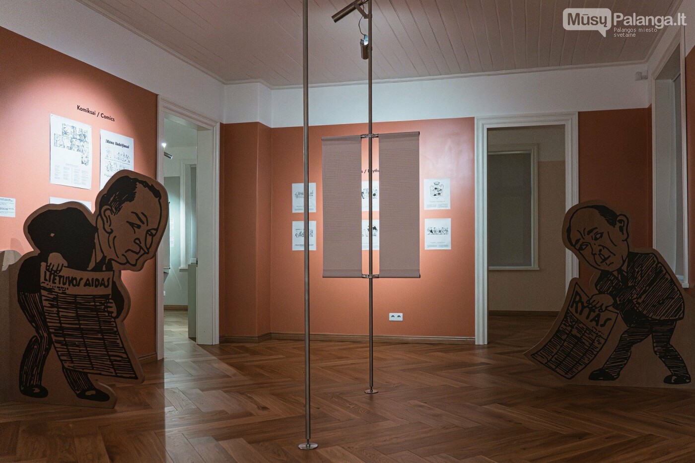 Paroda „Lazaris Kaganas šaržai ir karikatūros“ LNM Jono Šliūpo muziejuje. Fot. Inesa Milk.