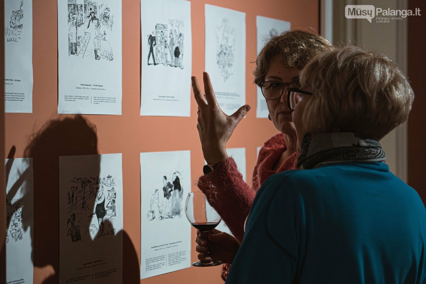 Paroda „Lazaris Kaganas šaržai ir karikatūros“ LNM Jono Šliūpo muziejuje. Fot. Inesa Milk.