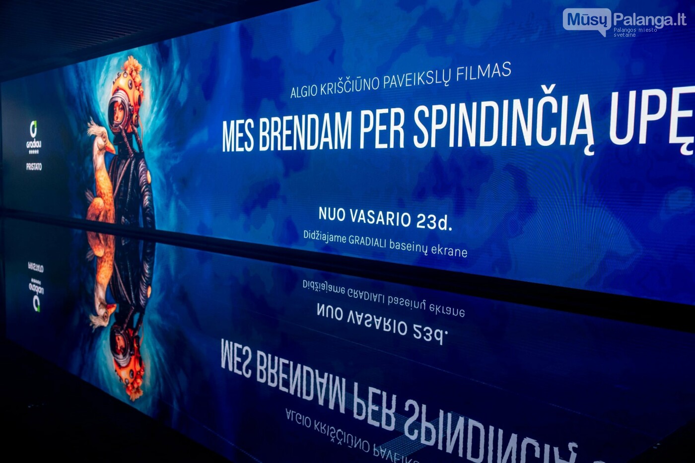 Kai menas peržengia drobės ribas. Algis Kriščiūnas pristato naują savo paveikslų filmą milžiniškame „Gradiali“ baseinų erdvės ekrane, nuotrauka-19