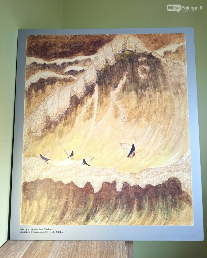 Proginė M. K. Čiurlionio paveikslo reprodukcija perduota saugoti muziejui, nuotrauka-2