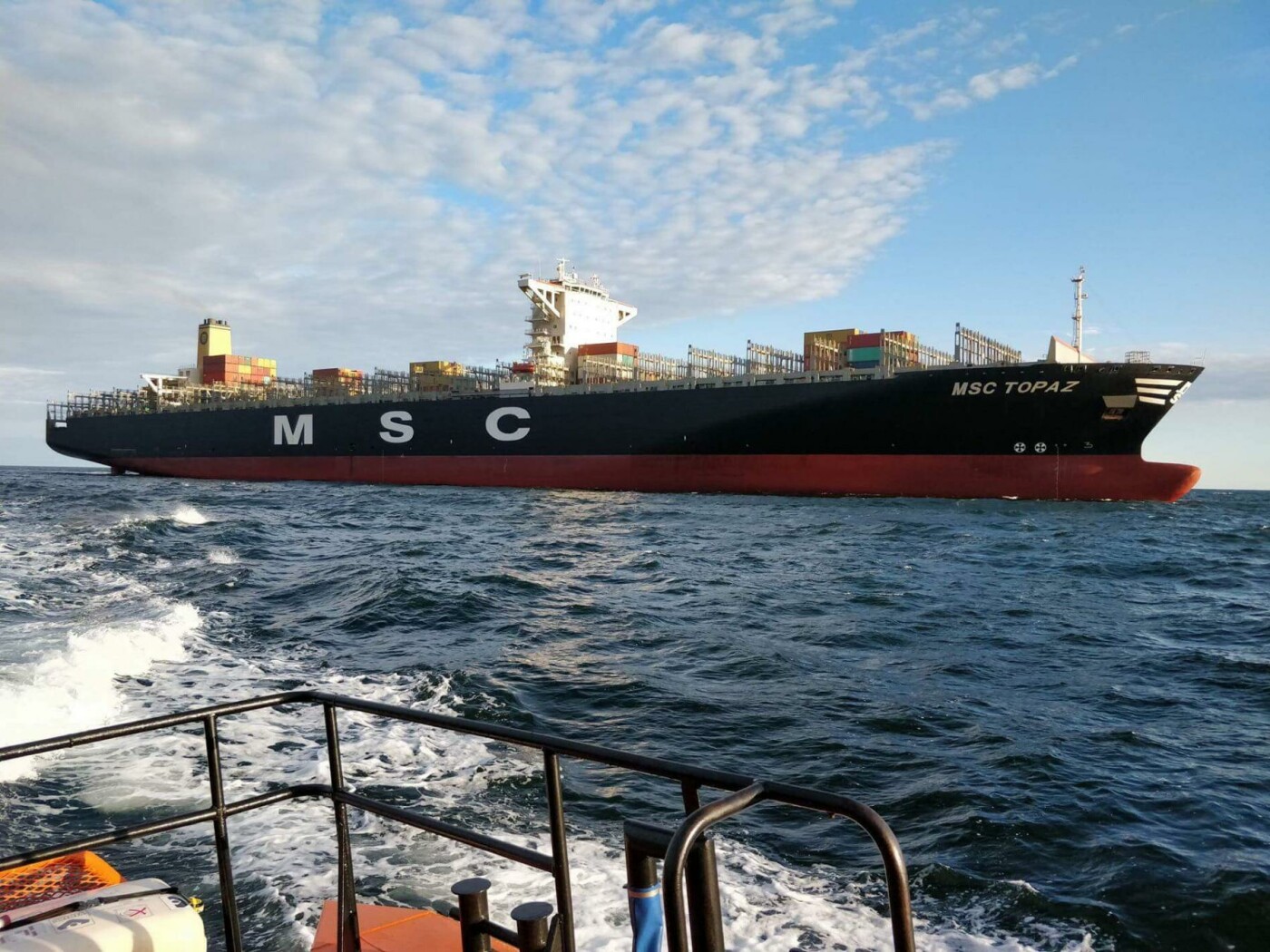 Rekordas: šįryt į Klaipėdos uostą įplaukė 366 m ilgio "MSC Topaz", nuotrauka-1