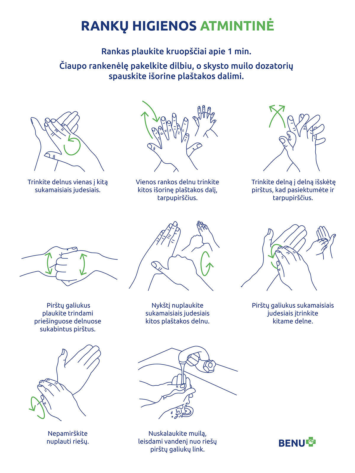  Viena geriausių virusų prevencijos priemonių – rankų higiena: ar mokate teisingai plauti rankas?, nuotrauka-1
