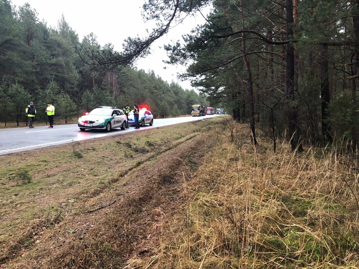 Rytą vairuotojai leido spūstyje: dėl avarijos buvo paralyžiuotas eismas pasienyje su Latvija, nuotrauka-8, Mariaus Steponavičiaus nuotr.