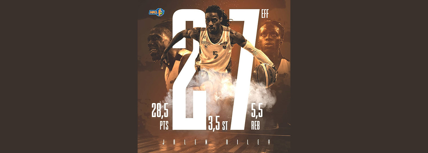  NKL savaitės MVP trečiąjį kartą tapo Jalenas Riley