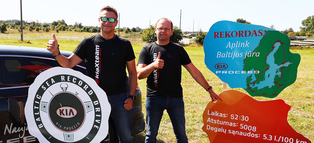 Aplink Baltijos jūrą apvažiavo per 2 paras