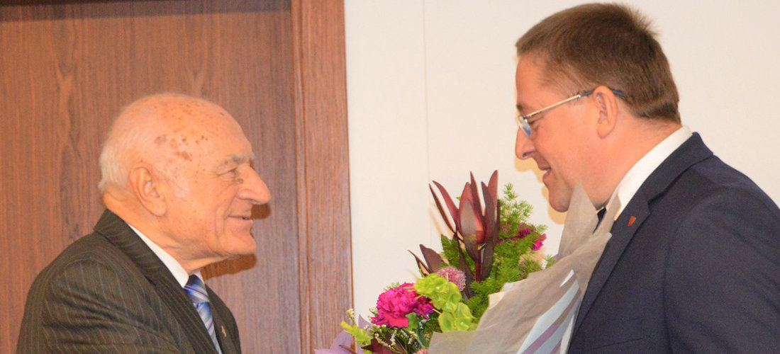 Palangos miesto garbės piliečiui Daniui Puodžiui - kurorto vadovų sveikinimai