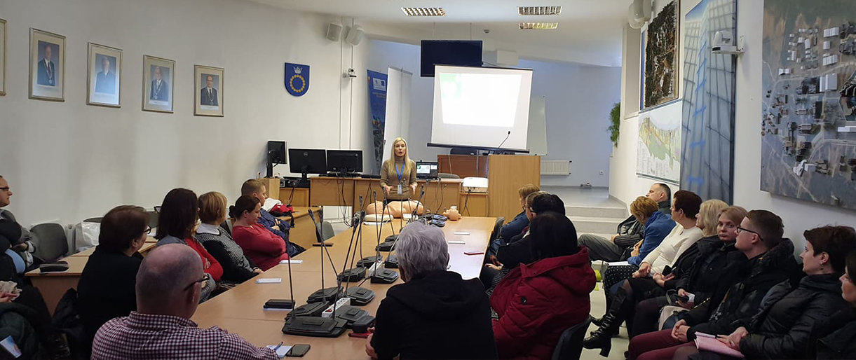 Savivaldybės administracijos valstybės tarnautojai ir darbuotojai dalyvavo civilinės saugos mokymuose