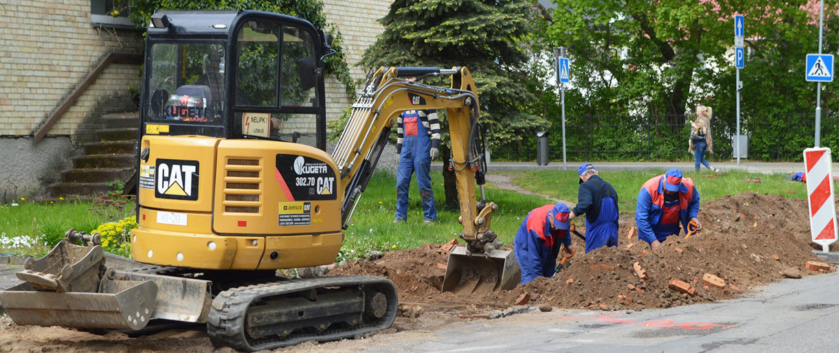 Bangų gatvėje užvirė darbai – prasidėjo rekonstrukcija