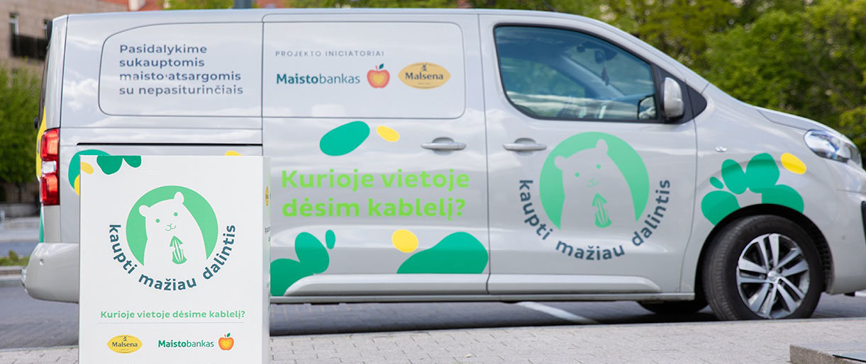 „Maisto bankas“ kviečia netradiciškai dalintis karantino metu sukauptomis atsargomis