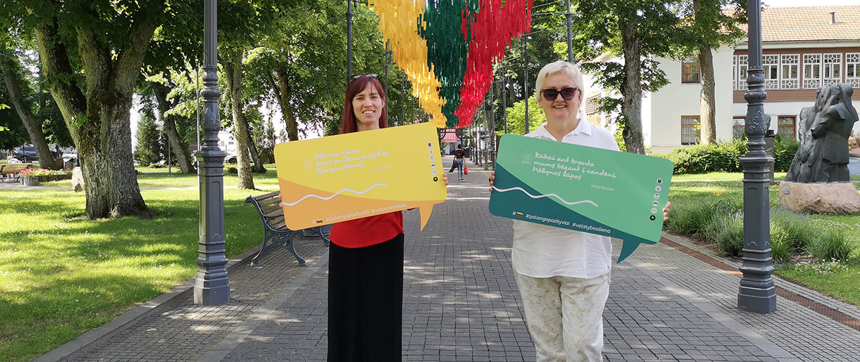 Atrask Palangą pozityviai