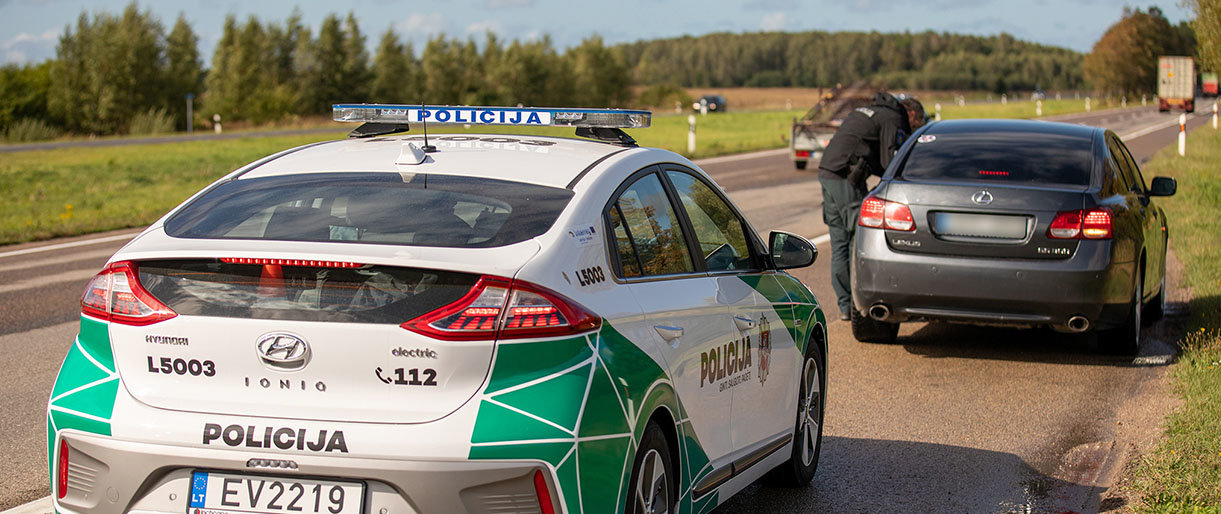  Palangoje greičio viršytojai fiksuojami patruliuojant ir ekologiškuoju elektromobiliu