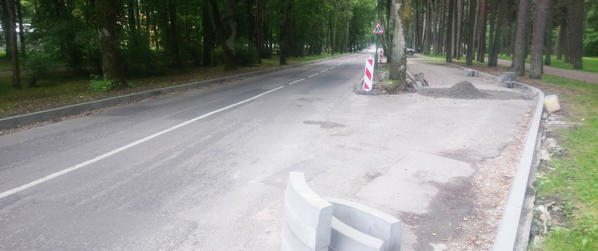 Pradedami dar kelių Palangos miesto gatvių asfalto dangos remonto darbai