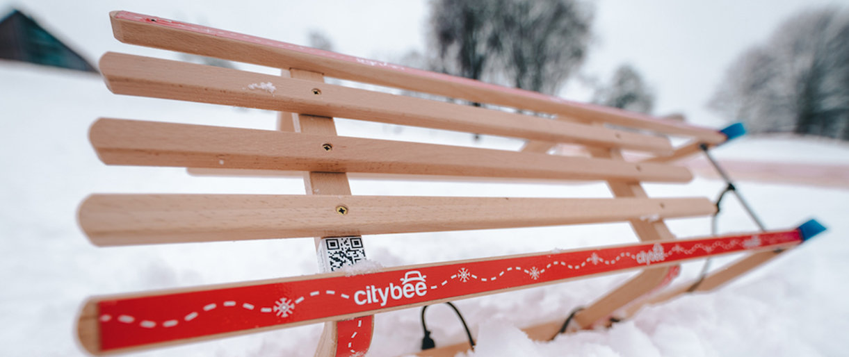  Pirmieji pasaulyje: „CityBee“ pasiūlė dalijimosi rogutėmis paslaugą 