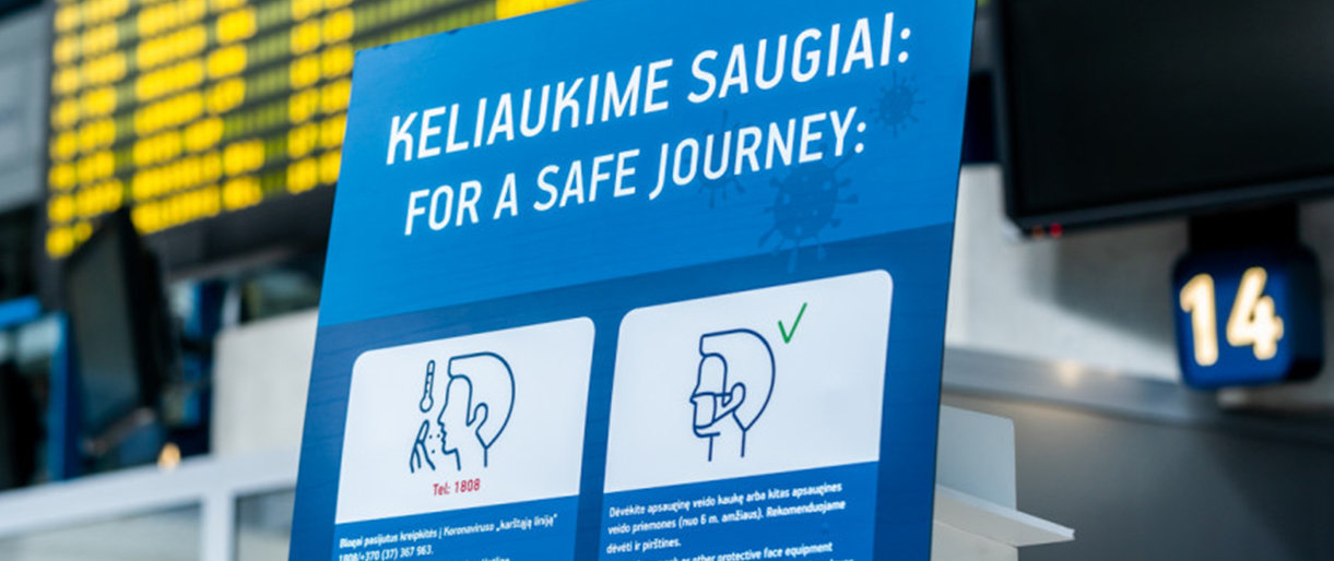 Stiprinama į Lietuvą iš užsienio atvykstančių keleivių patikra