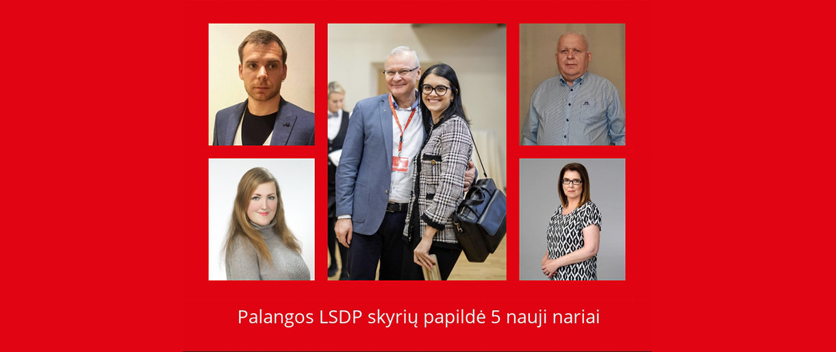 Vasario 9 d. vykusios LSDP Palangos skyriaus tarybos posėdyje į Palangos socialdemokratų skyrių priimti penki nauji nariai