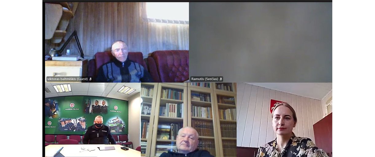 Nuotoliniu būdu pristatyti Palangos miesto policijos komisariato veiklos rezultatai