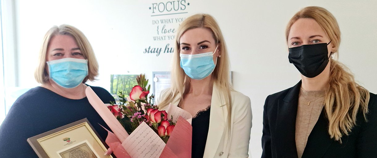 Apdovanota geriausia Palangos miesto savivaldybės visuomenės sveikatos biuro specialistė