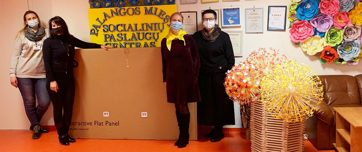 Iš Palangos LIONS moterų klubo socialinių paslaugų centras gavo dovanų