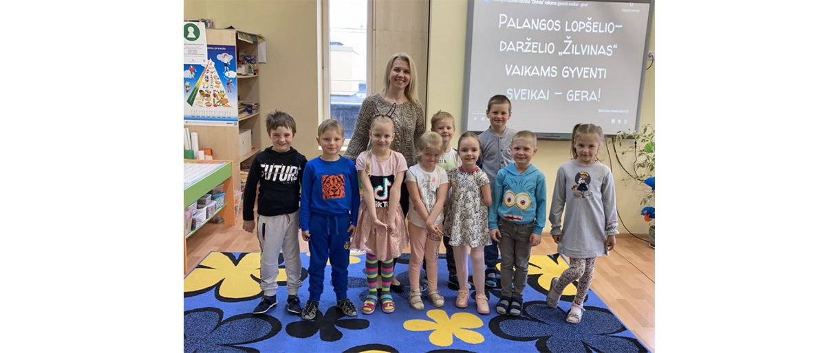 Palangos lopšelio-darželio „Žilvinas“ vaikai – respublikinio konkurso „Gyventi sveikai-gera!“ laimėtojai